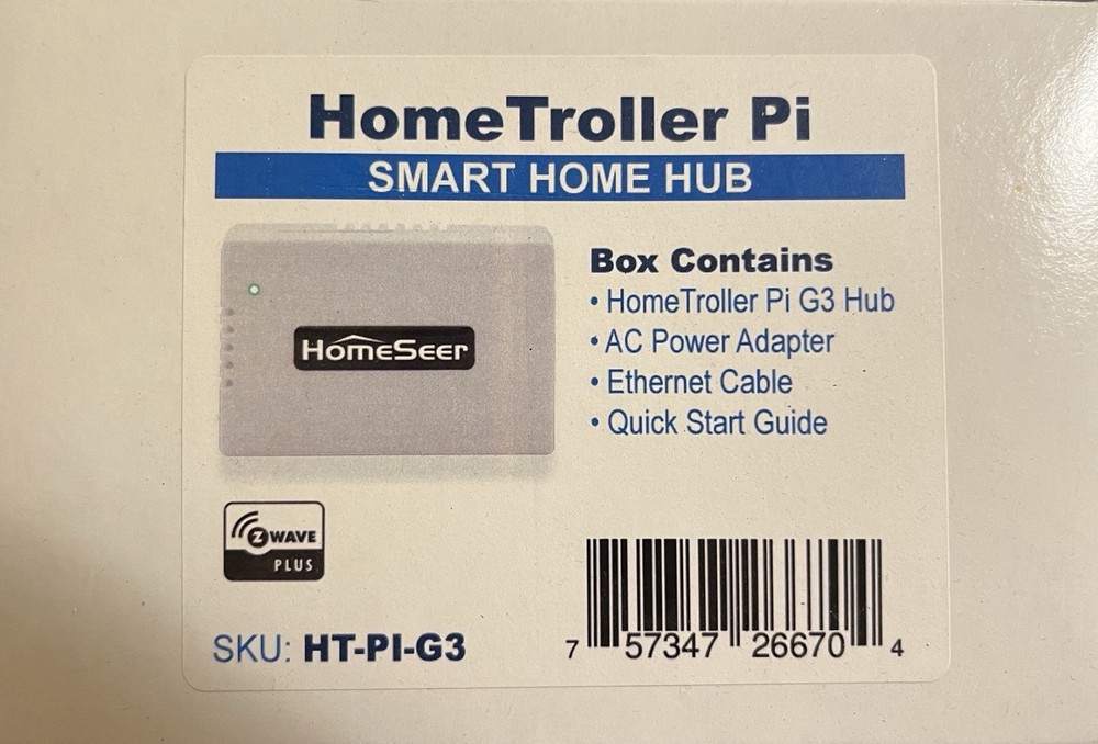 HomeSeer HomeTroller Pi G3 Smart Home Hub (HT-PI-G3)