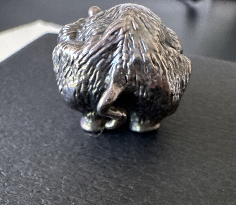 Vintage sterling silver Hog mini figurine , 925 hallmarked