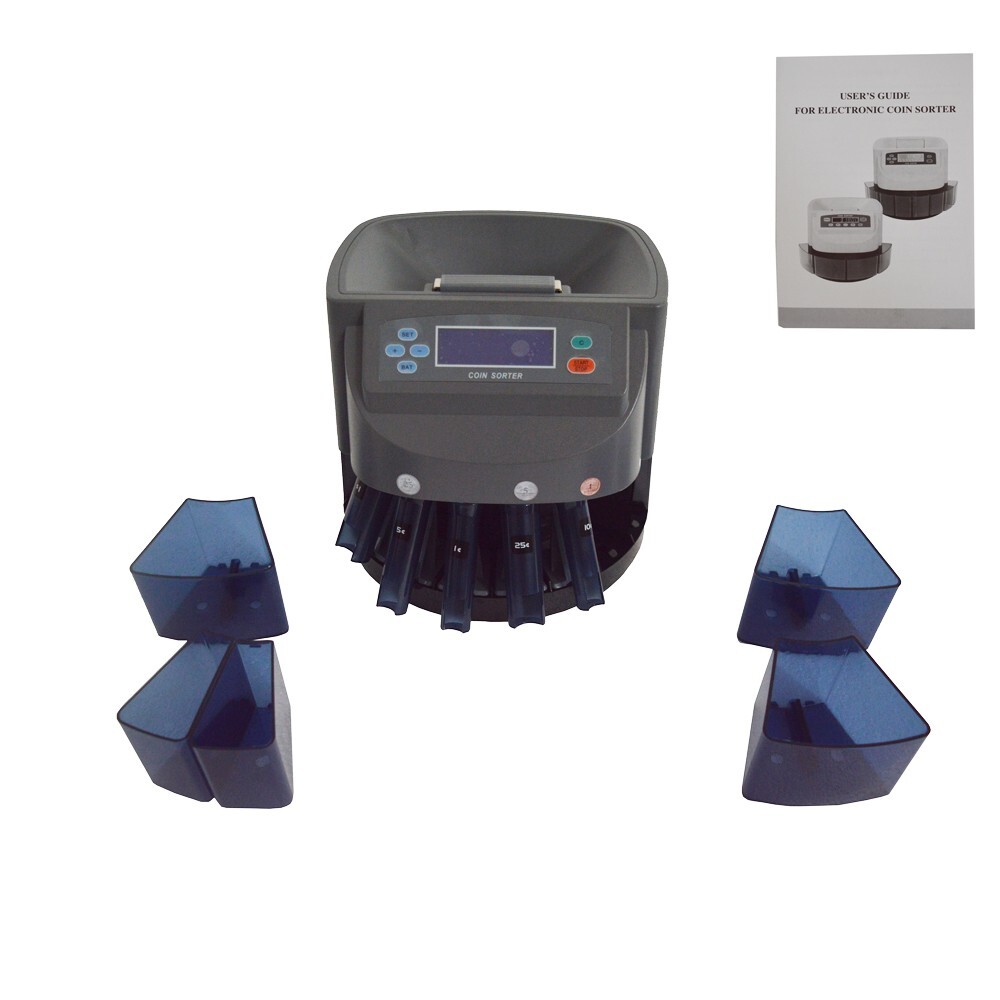 Coin Sorter Counter Digital Automatic Electronic Counting Machine 500 coins