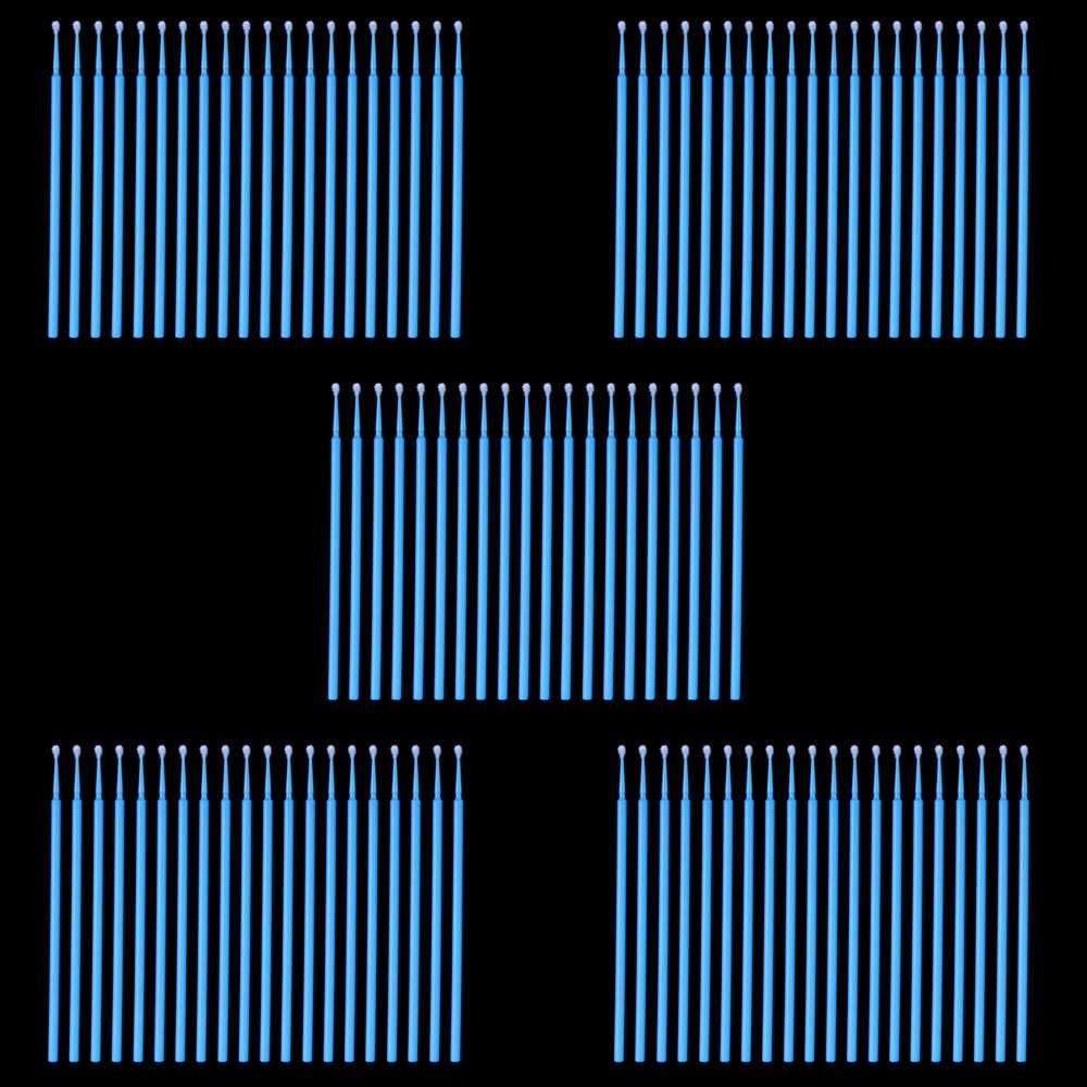 Micro Brushes Applicators Microbrush Dental Eye Regular 2.5mm Blue 100pcs/bag
