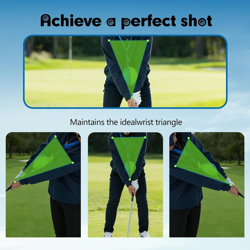 Golf Training Aid Ball, Golf Training Ball between Arms Optimize Impact Accuracy