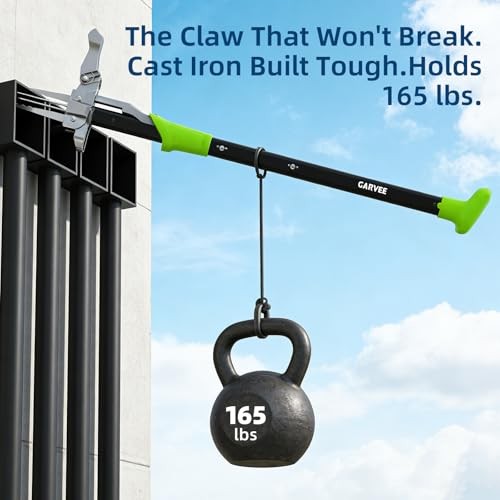40" Long Handle Stand Up Weed Puller - 4-Claw with Ejector 40 In Green