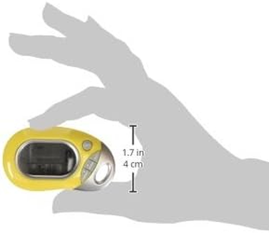 PE771 Walking 3D Pedometer with Clip and Strap | 7 Day Memory, Accurate Step Cou