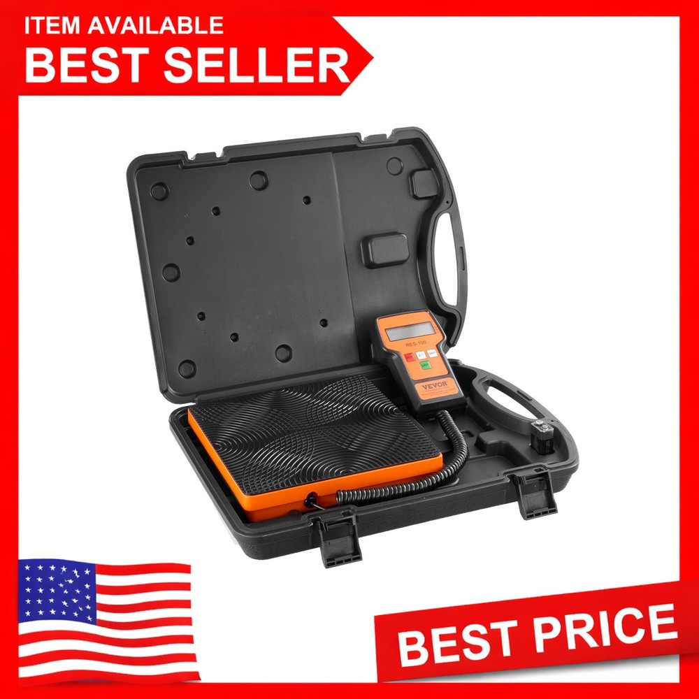 VEVOR Digital Refrigerant Charging Scale 110 LBS Capacity - New