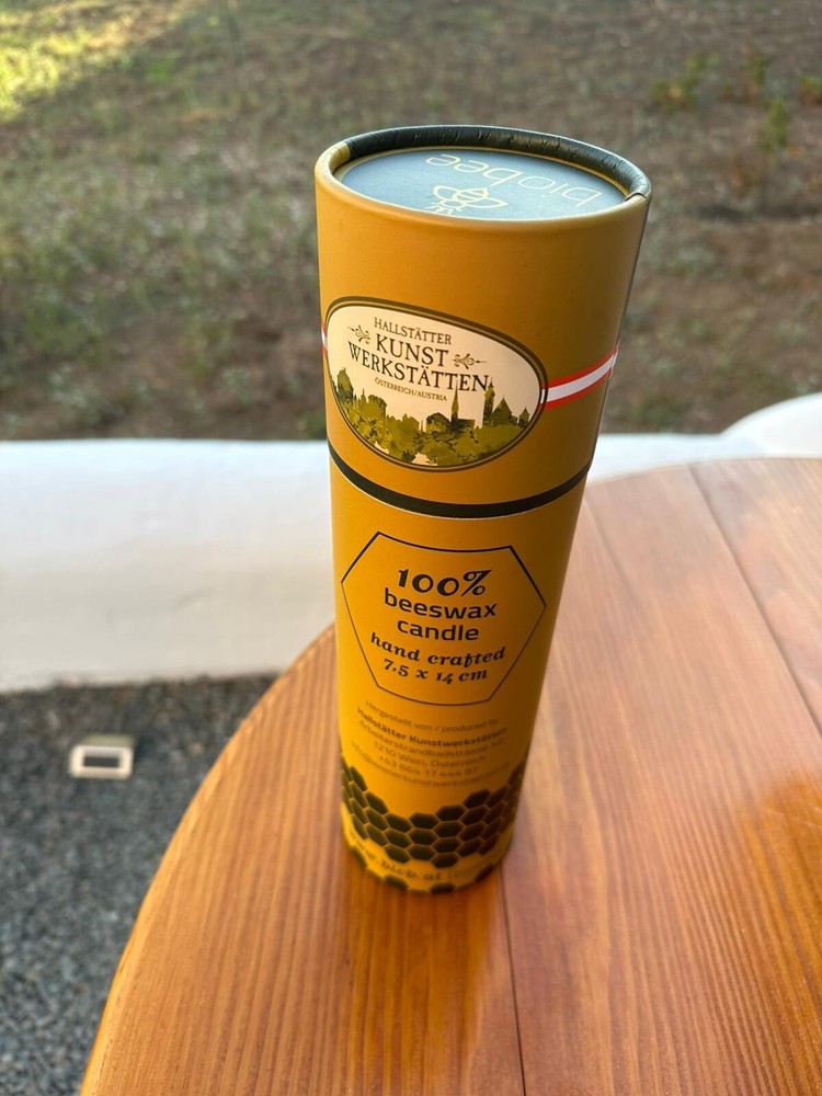 Handemade candela form natural bee wax 100%