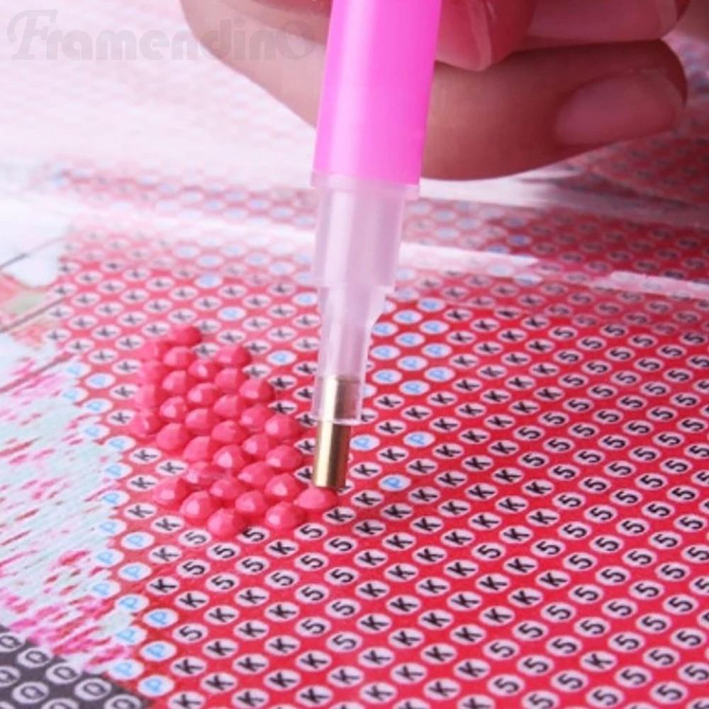 Framendino, 30 Pack Pen Tips Plastic Single Placer Tip for 5D