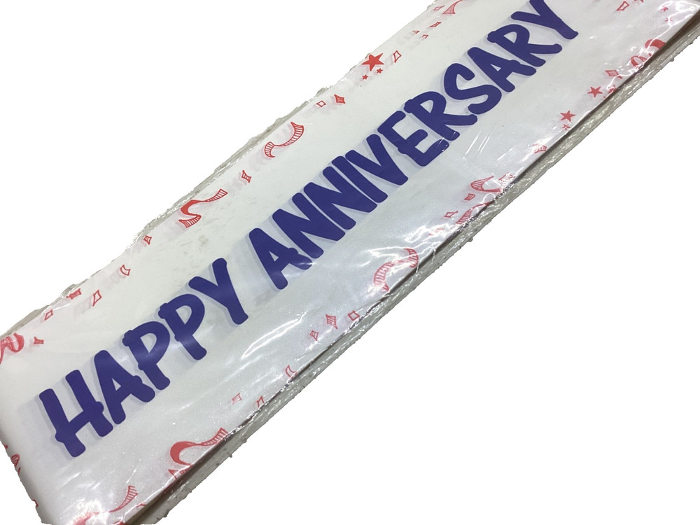 Banner Happy  Anniversary  18ft long - 0560  UB26