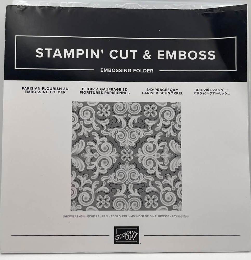 Stampin' Up!  Stampin' Cut & Emboss Parisian Flourish 3D  Embossing Folder