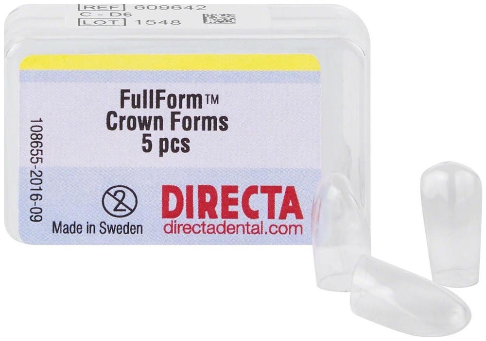 Directa 609642 FullForm Dental Crown Forms D-6 C System Right Cuspid M/S 5/Pk