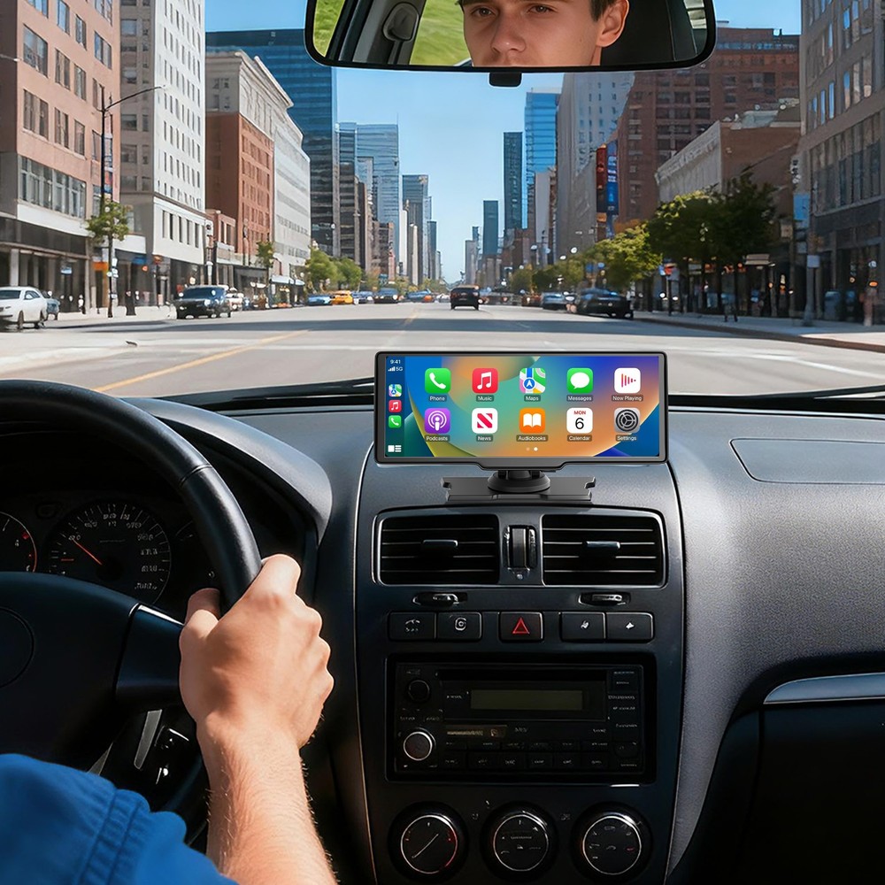 ESSGOO 10.26" Portable Touch Car Stereo Wireless Apple Carplay/Android Auto Dash