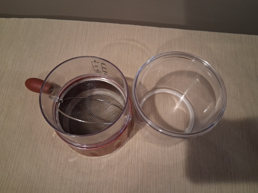 Progressive 3 Cup Measuring Flour Sifter Fine Mesh Screen