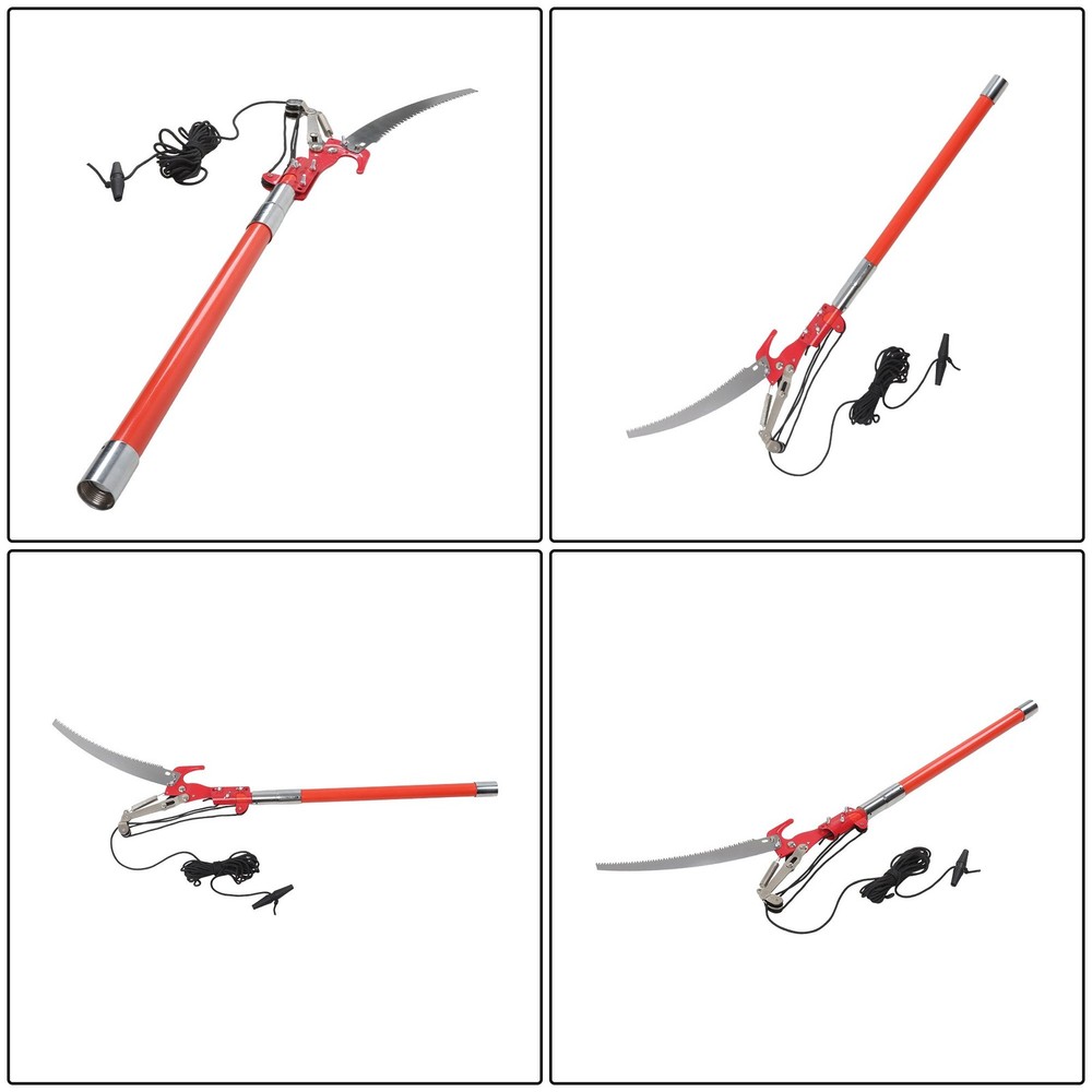 1 × 30ft Pruner Saw Combination Extendable Tree Trimmers Section 9 Orange New