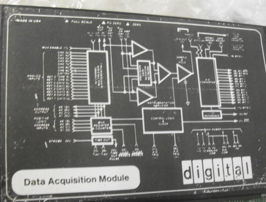 DEC A026 DATA ACQUISITION Module CARD DIGITAL 85491-343D REV E EP074