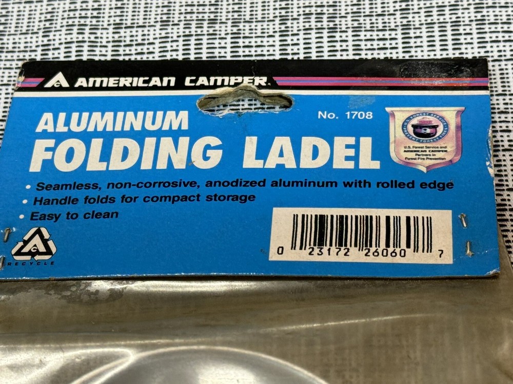 NOS~ Folding Aluminum Ladel By American Camper