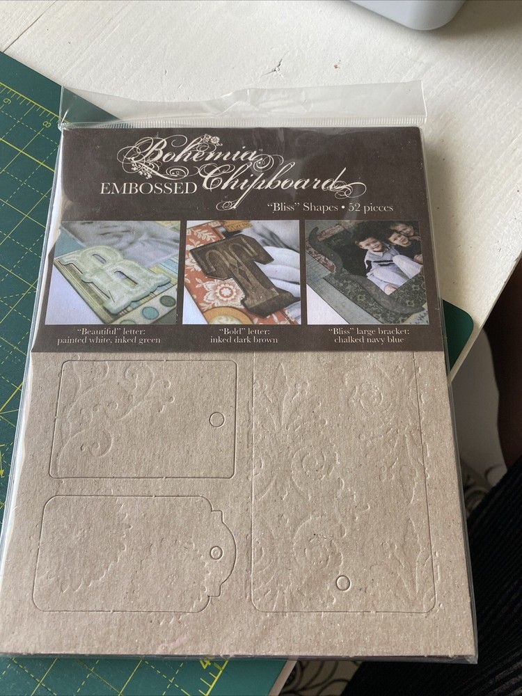 Bohemian Embossed Chipboard Shapes