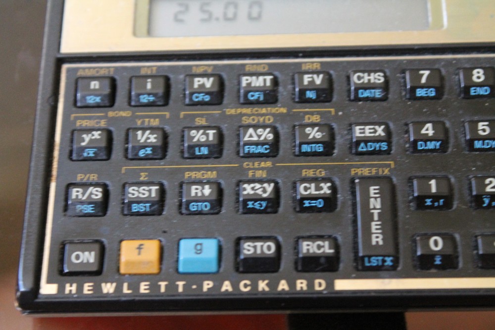 HEWLETT PACKARD FINACIAL CALCULATOR