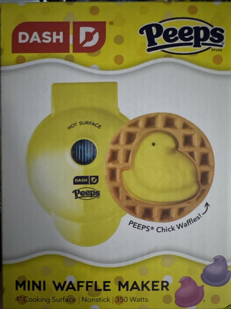 Dash Peeps Mini Waffle Maker Limited Edition NEW