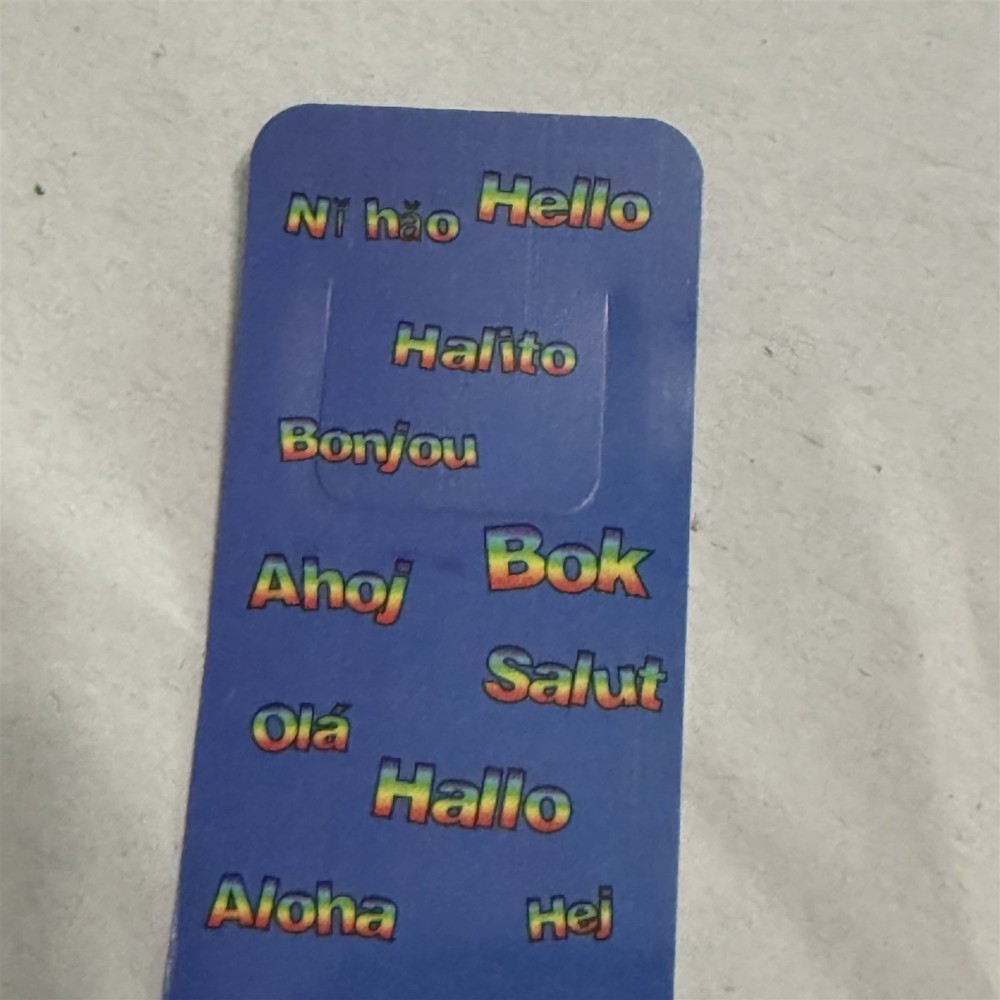 Scholastic Bookmark Say Hello in 20 Languages Blue