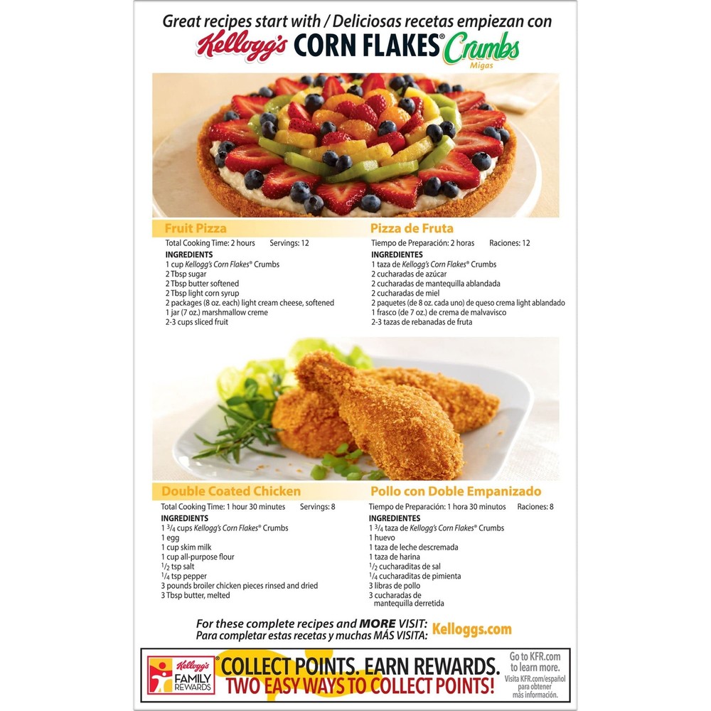 Kellogg’s Corn Flakes Crumbs Original Fat-Free 3 Pack