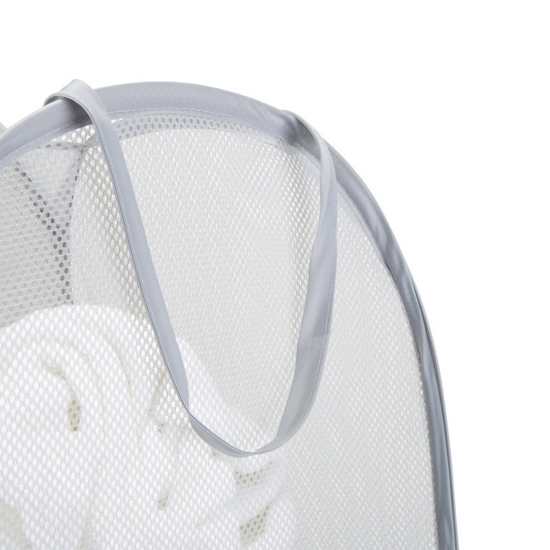 Dual Pop Up Laundry Hamper Mesh Storage Lightweight Folding for Laundry Sorting