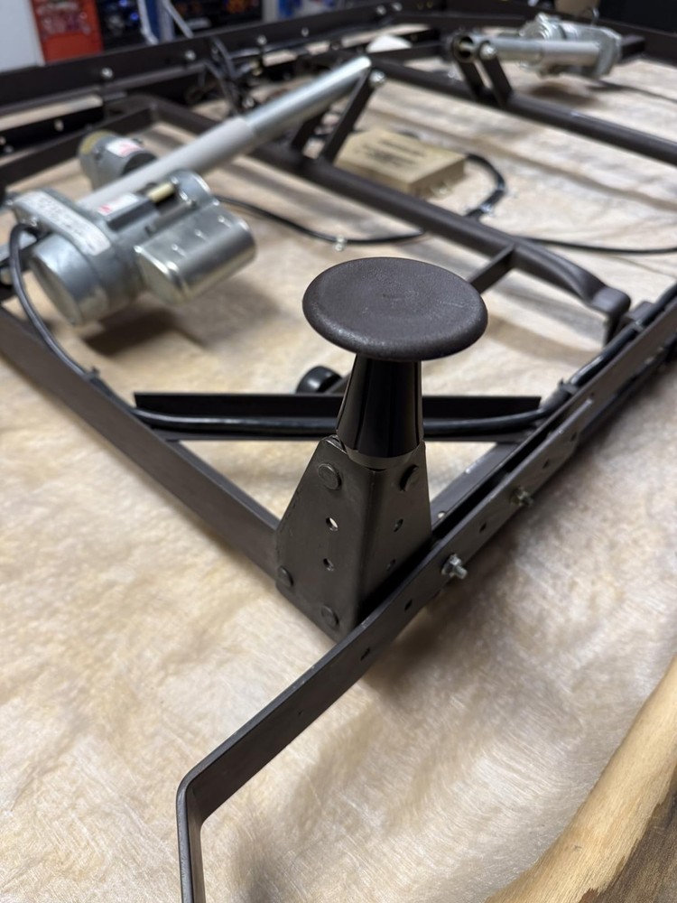 6PCS Metal Stem Bed Frame Feet, Wheel Replacement Stoppers with Socket Inserts