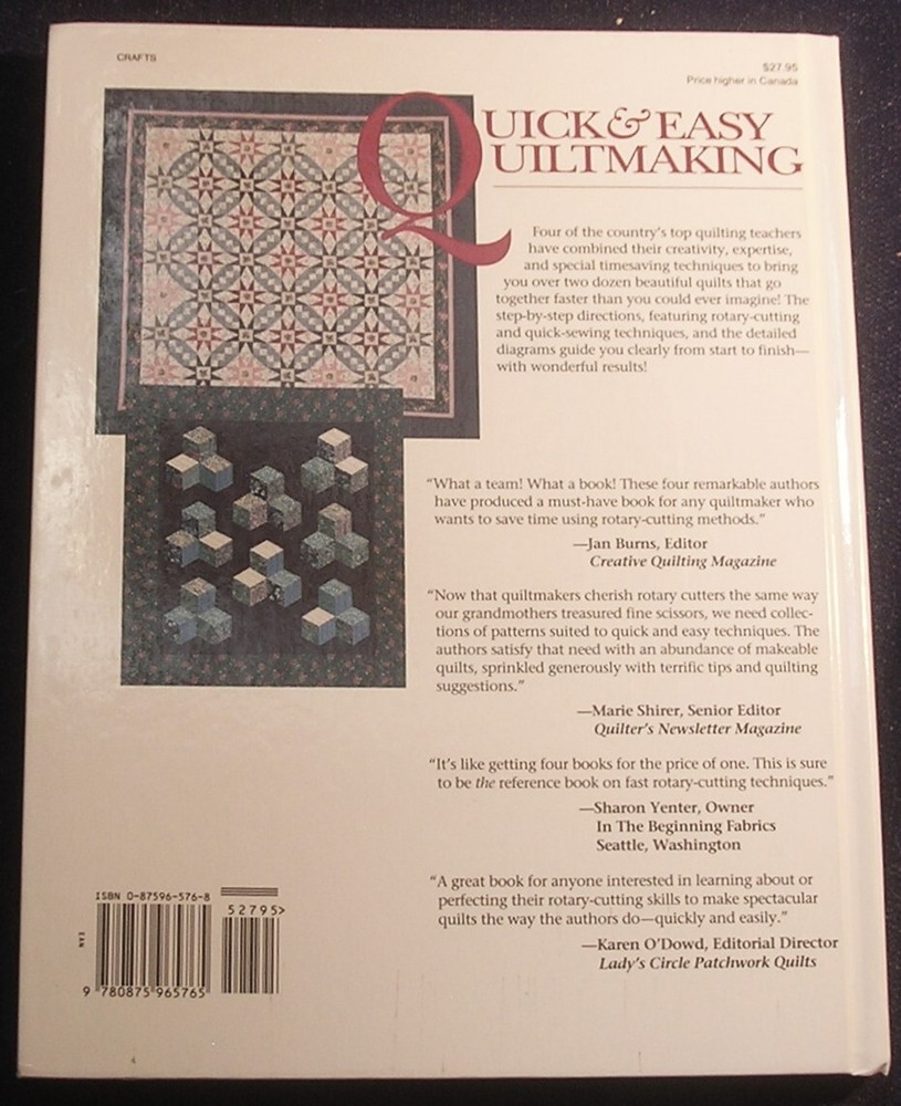 3 References, Quick & Easy Quilting, Guide for Weekend Quilters, Perfect Piecing