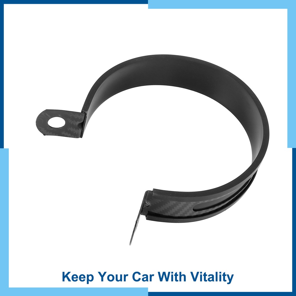 Universal Pack(1) 89mm Motorcycle Exhaust Down Pipe Clamp Bracket Fastener Black
