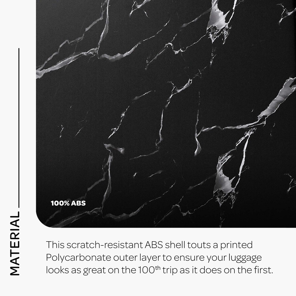 Moonlight Hardside Expandable Luggage with Spinner Wheels, Black Marble, Carr...