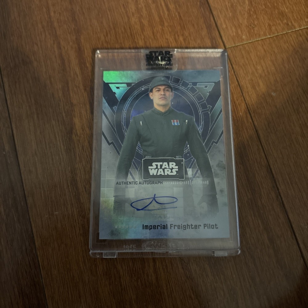 ALEXANDER WRAITH AS IMPERIAL FREIGHTER PILOT STAR WARS SIGNED AUTOGRAPHED CARD