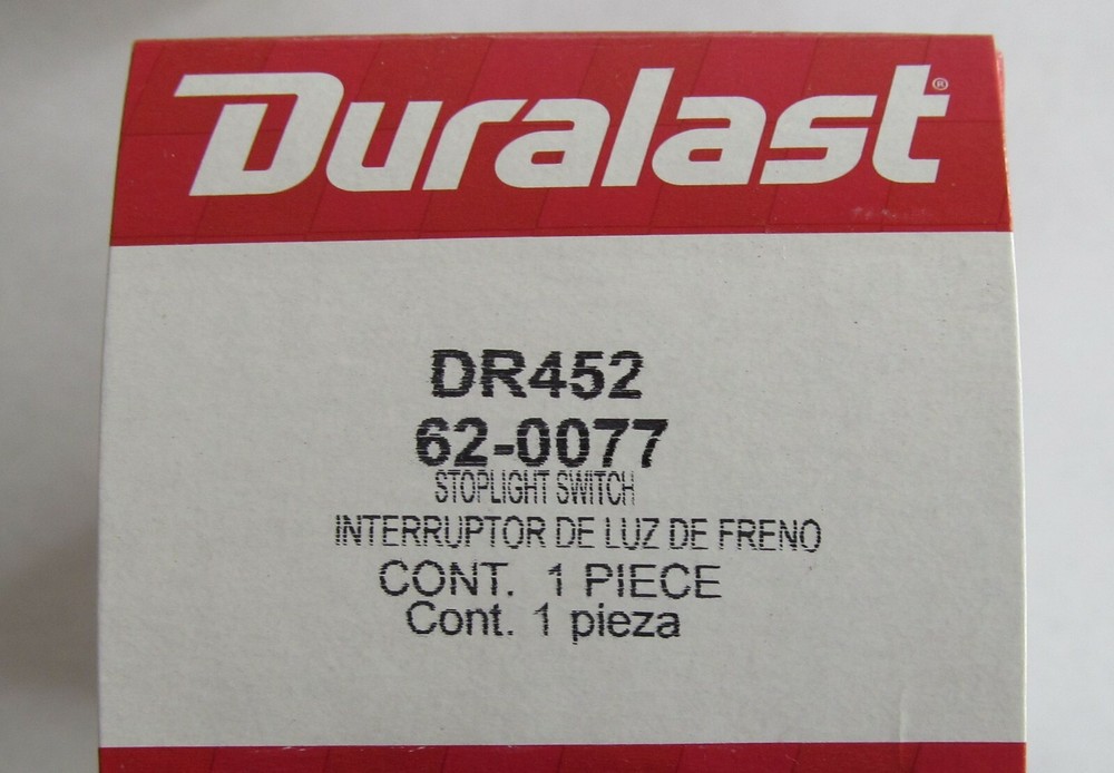 NEW DURALAST DR452 BRAKE LIGHT SWITCH SLS-174
