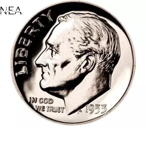 1953 Roosevelt Dime ~ Gem Proof ~ 90% Silver