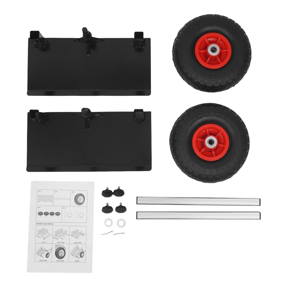 Heavy Duty Panel Dolly Adjustable Panel Dolly with 10" Pneumatic Wheels