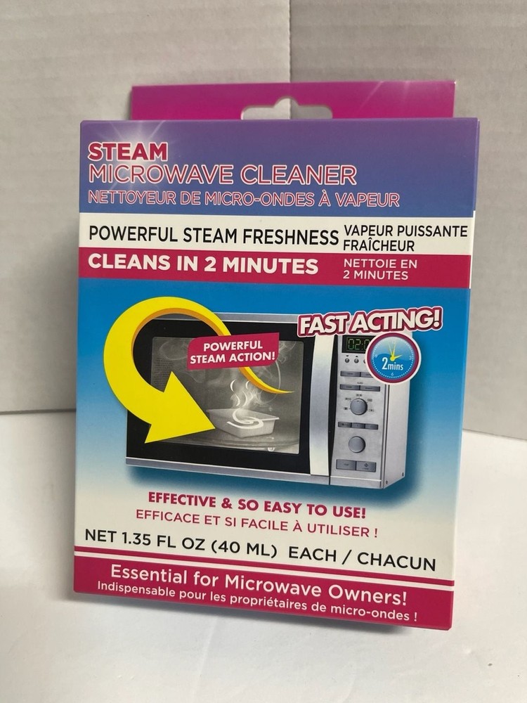 Steam Microwave Cleaner 2-Pack Fast Acting Powerful Steam Freshness