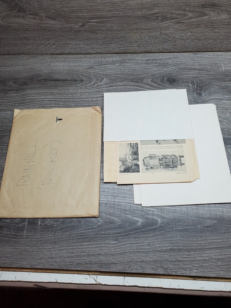 Blue Prints For Rainhill Rocket (Small Scale)