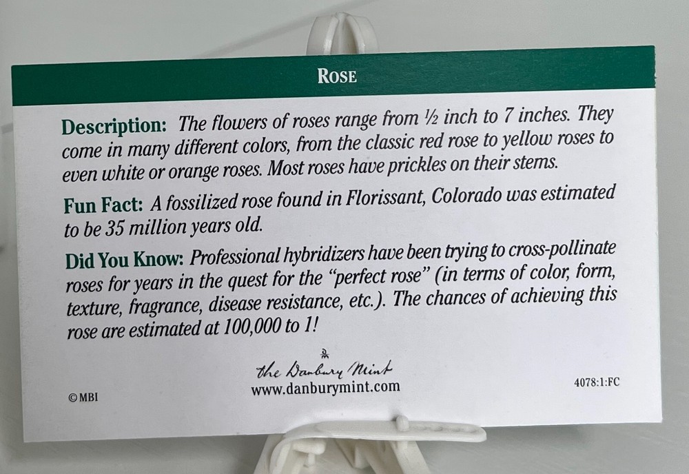 Misc. Rose Ornament-New in original box