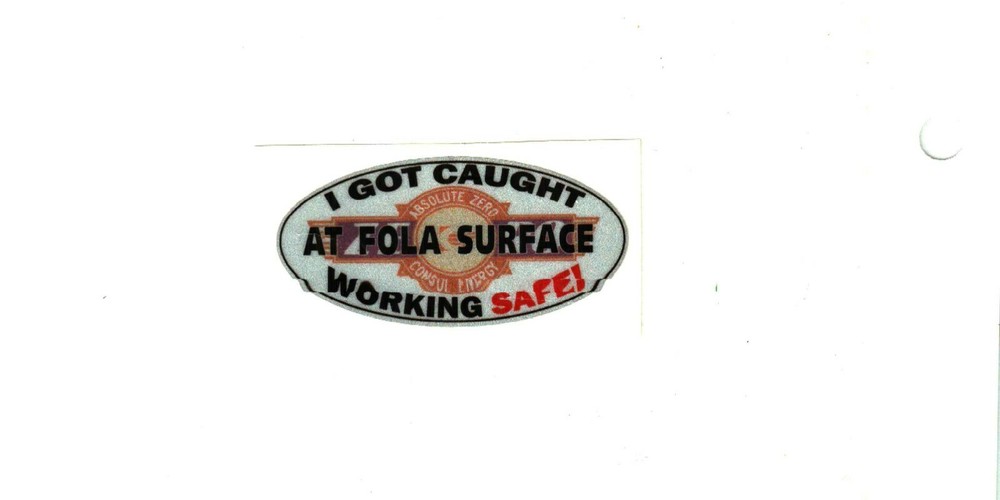 NICE  CONSOL (NEW LOGO)FOLA SURFACE MINE  COAL CO. COAL MINING STICKER # 503