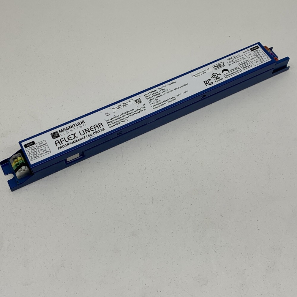 Magnitude AFLEX-100W-2000-L-GB Programmable LED Driver 100W 3-50VDC 2000mA Max