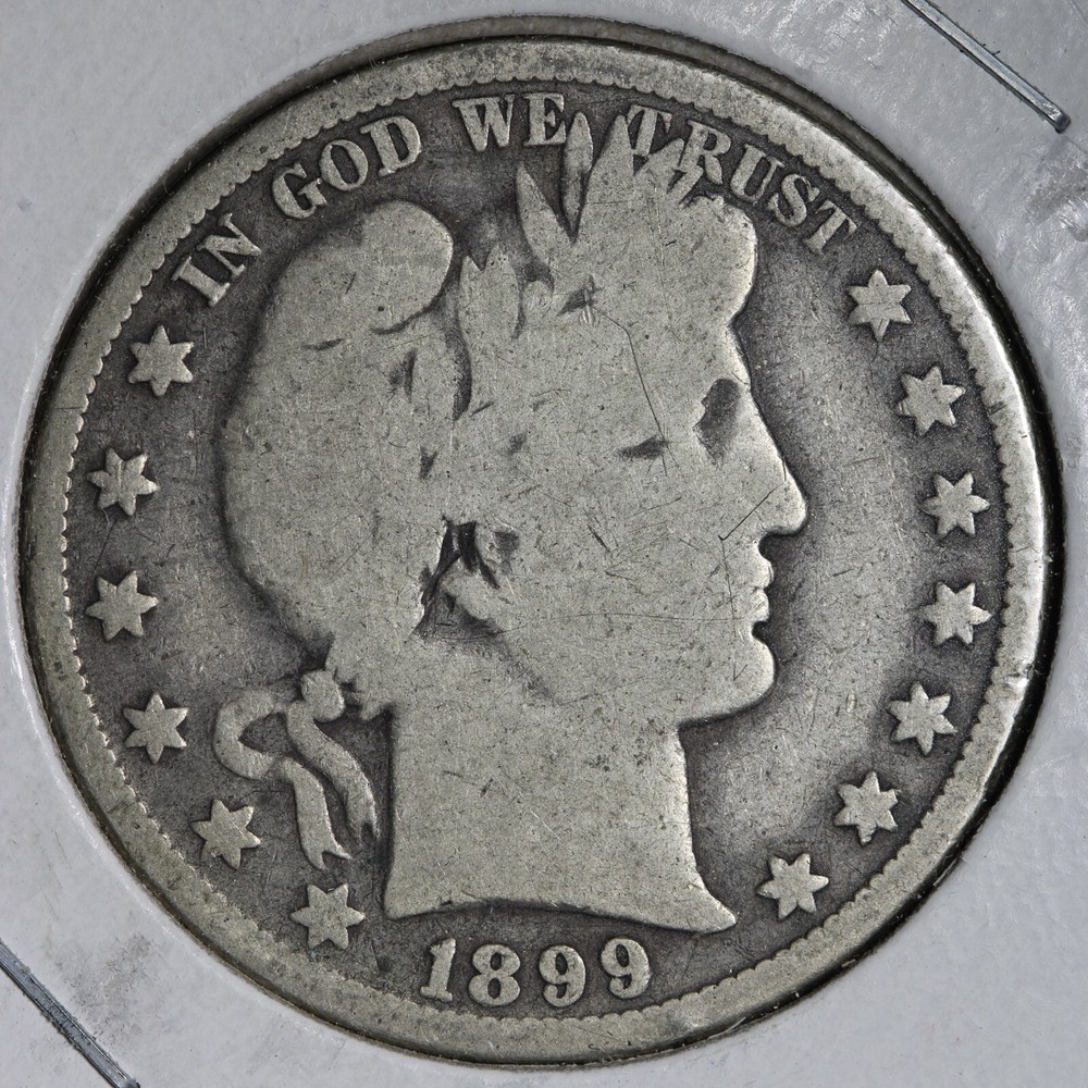 1899-O Barber Silver Half Dollar VG E269 JCM