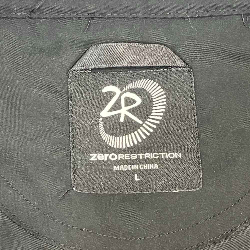 Zero Restriction Wind Stopper Windshirt Golf 1/4 Zip Jacket Black Men’s Large
