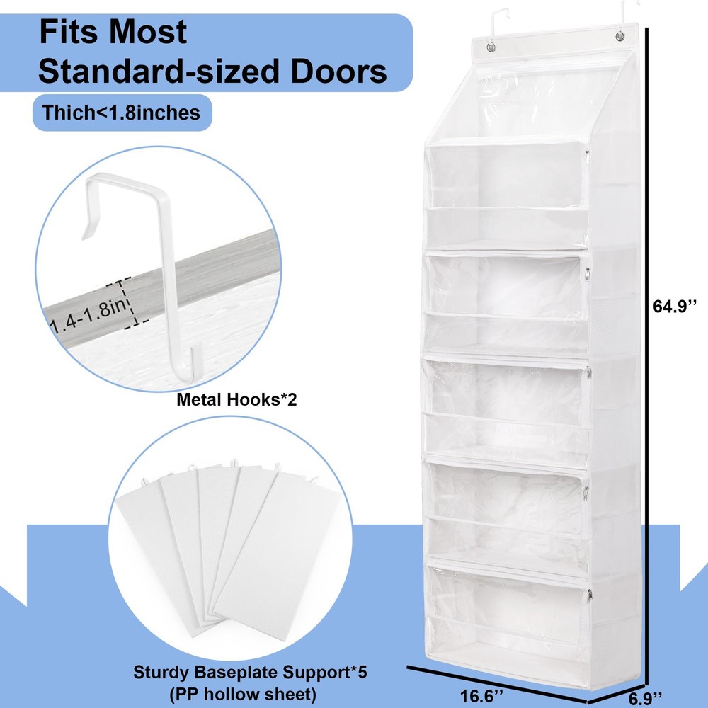 Hanging Yarn Storage Organizer, Large Capacity Knitting Organizer Storage wit...