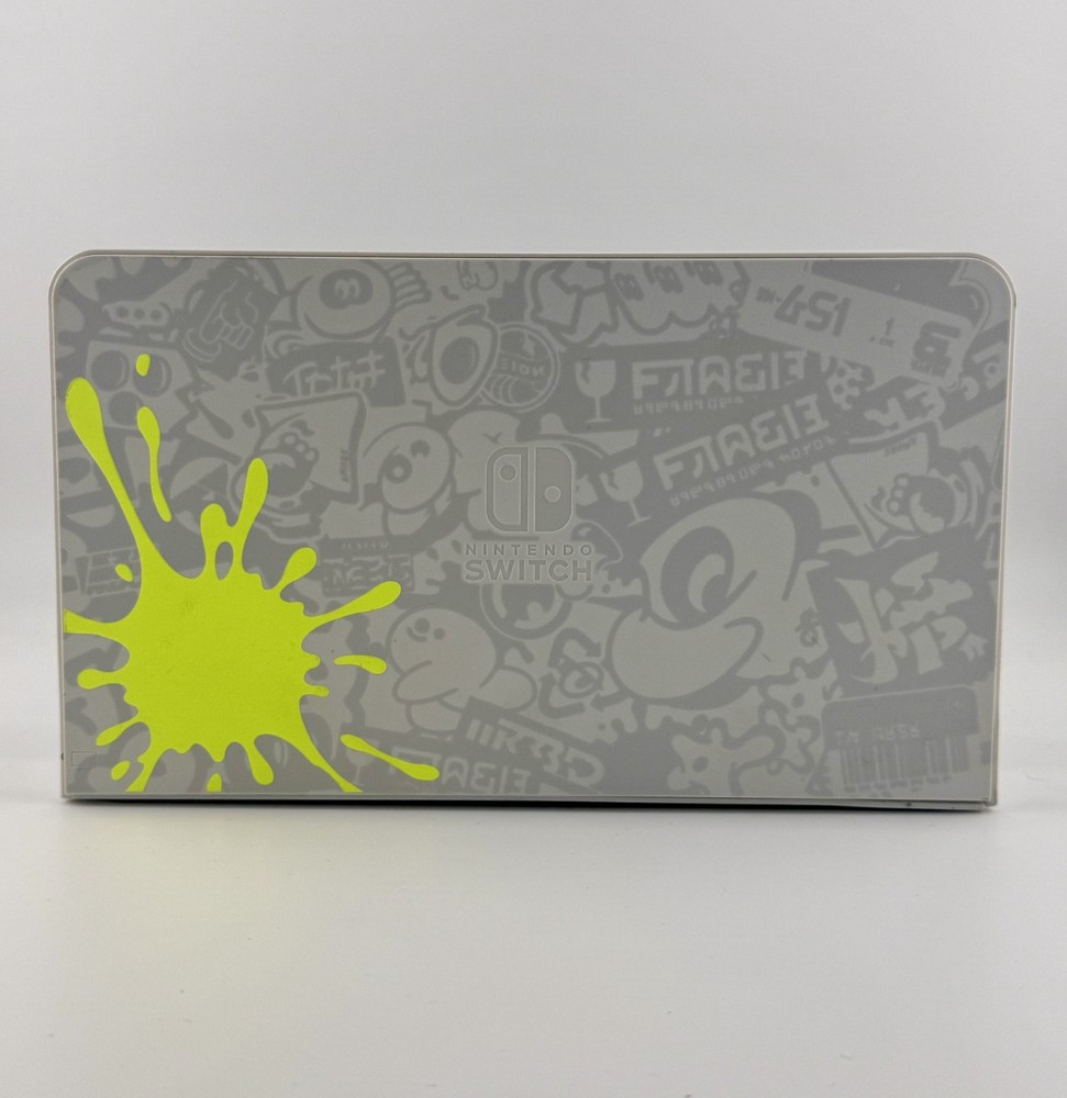 Nintendo Switch OLED Splatoon 3 Dock ONLY Special Edition Tested Work/damaged