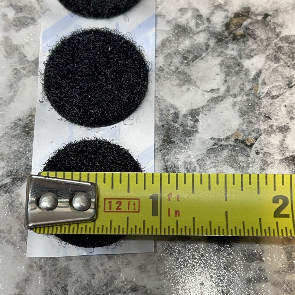 50 PACK 7/8" GENUINE VELCRO Sticky Dots Hook & Loop Circle, Circle VELCOINS