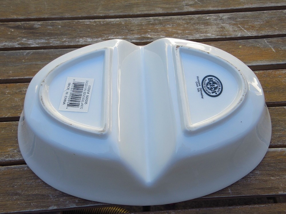 Cordon Bleu Divided Oval Server Bowl 10" BIA