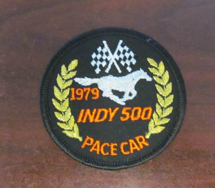 1979 NOS Mustang INDY 500 Pace Car Jacket Patch