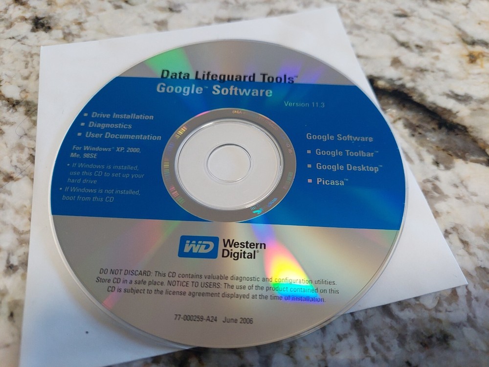 Data Lifeguards Tools Google Software Version 11.3 Disc - June 2006