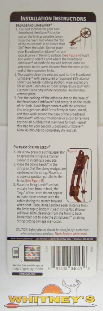 Sims Vibration Laboratory - BroadBand Solid Limbsaver / String Leech - Pink 4045