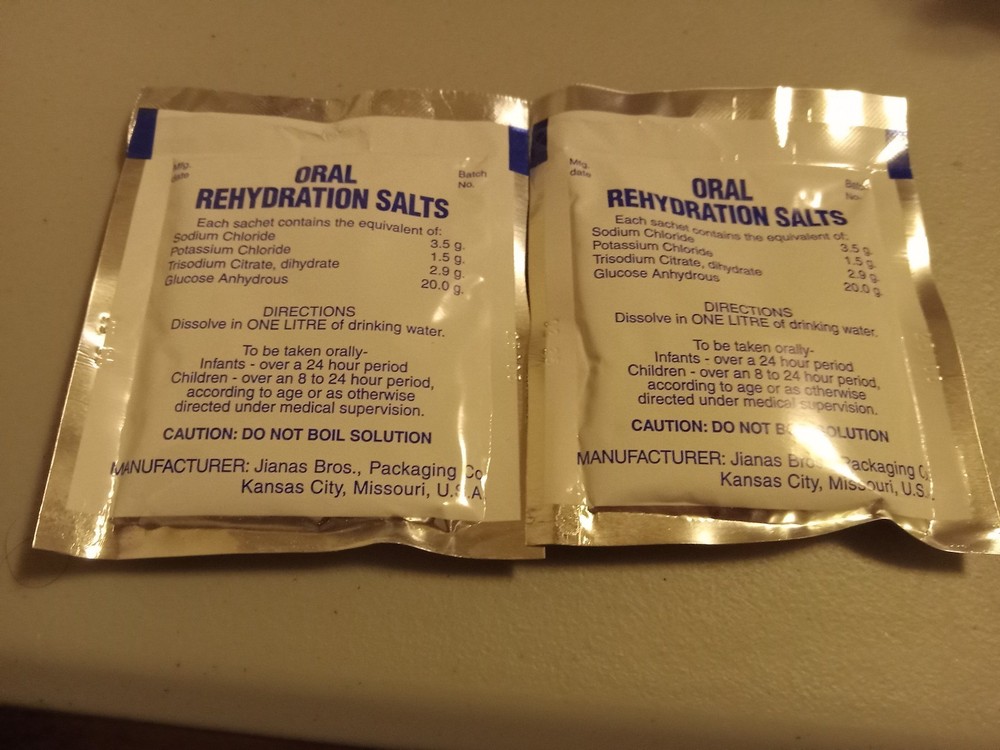 oral rehydration salt packs x 2