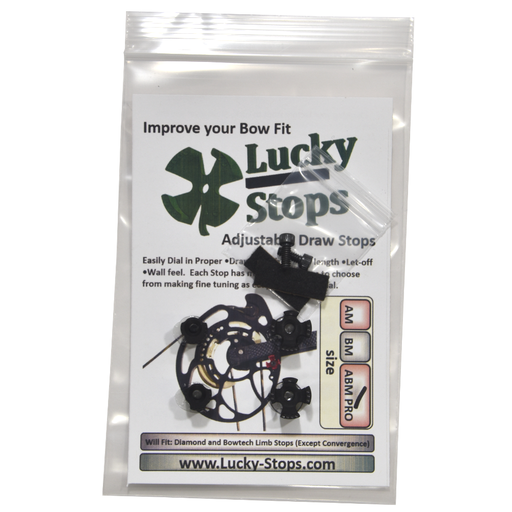 Diamond Archery and Bowtech Draw stops Limb Stops Size ABM Pro Lucky Stops