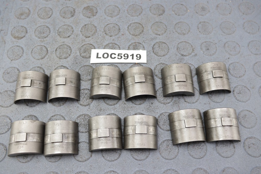 HARDINGE ( 7/16'' ROUND ) B16 COLLET PADS  READ DESCRIPTION ! LOC5919