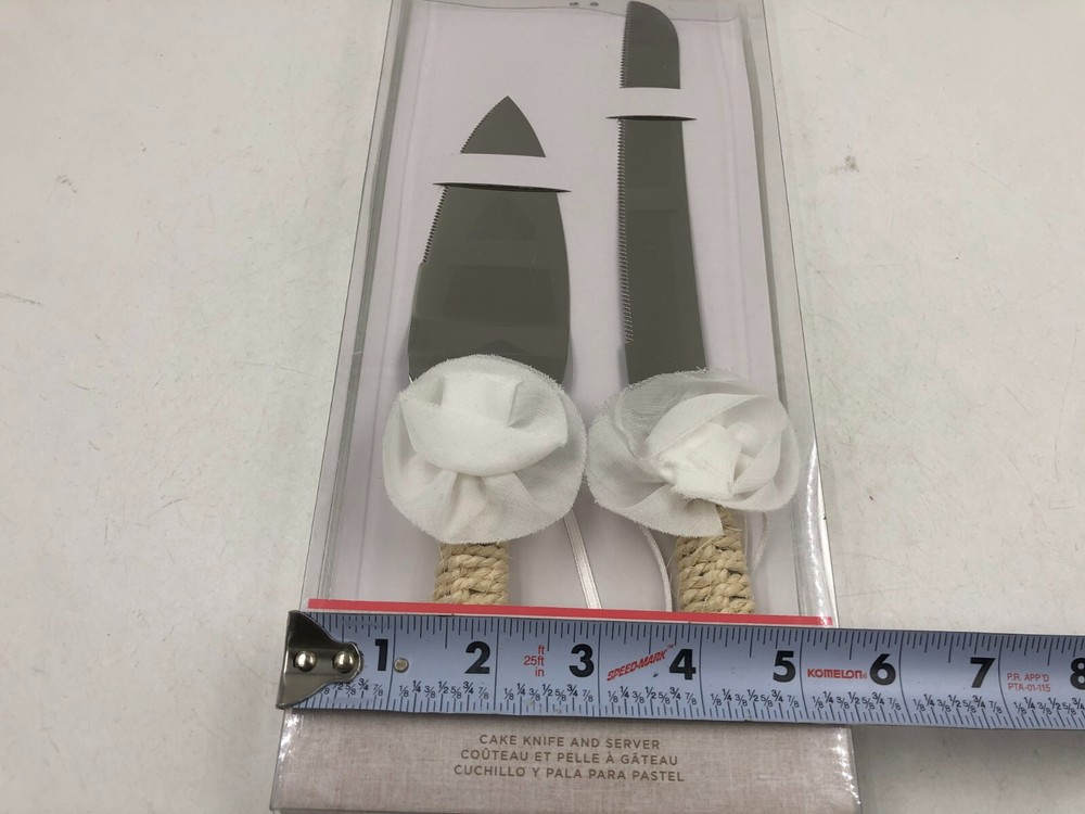 Garter Studio 12In Wedding Cake Knife and Server Set BB02B12027
